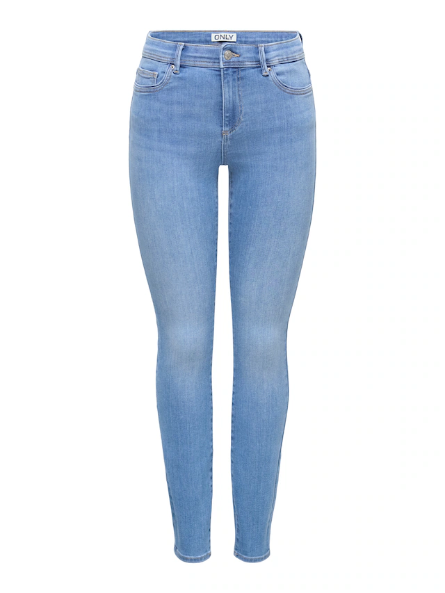 ONLY Skinny-fit-Jeans »ONLLINEA MID WAIST LANK SK DNM« Baumwollmischung, mid waist, skinny fit
