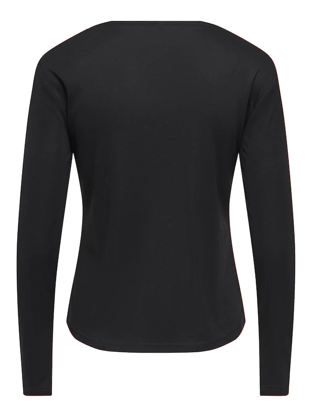 ONLY Langarmshirt »ONLIDA L/S V NECK LACE TOP CS JRS« Viskosemischung, regular fit
