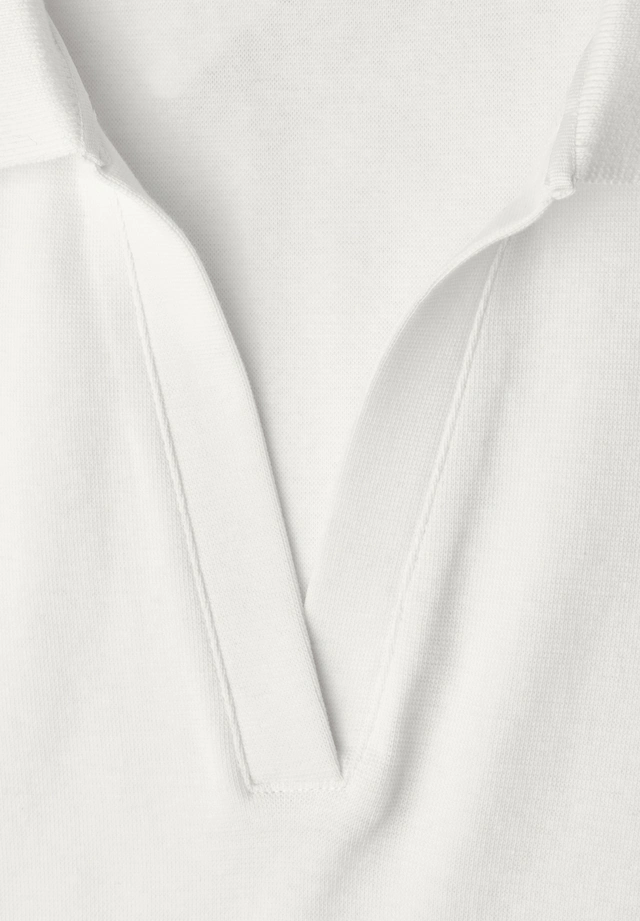 STREET ONE Poloshirt mit geschlitztem Rundhalsausschnitt