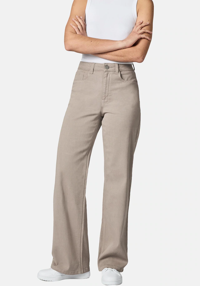 PEAK TIME Chinohose »Cyrele« Lange Wide-Leg-Hose mit Bio-Baumwolle