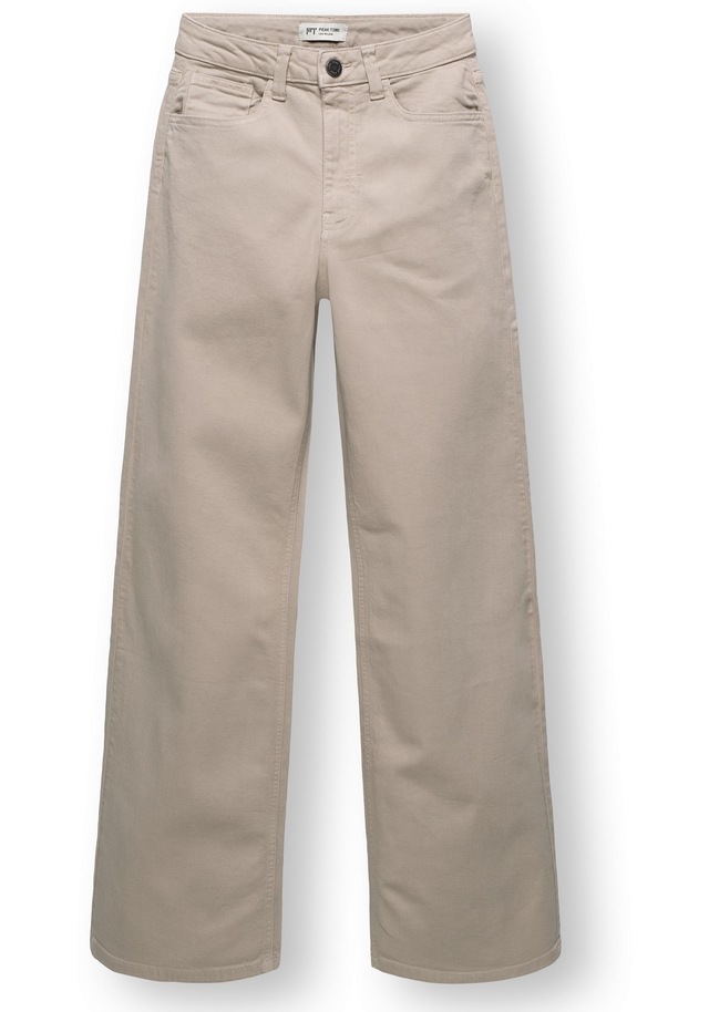 PEAK TIME Chinohose »Cyrele« Lange Wide-Leg-Hose mit Bio-Baumwolle