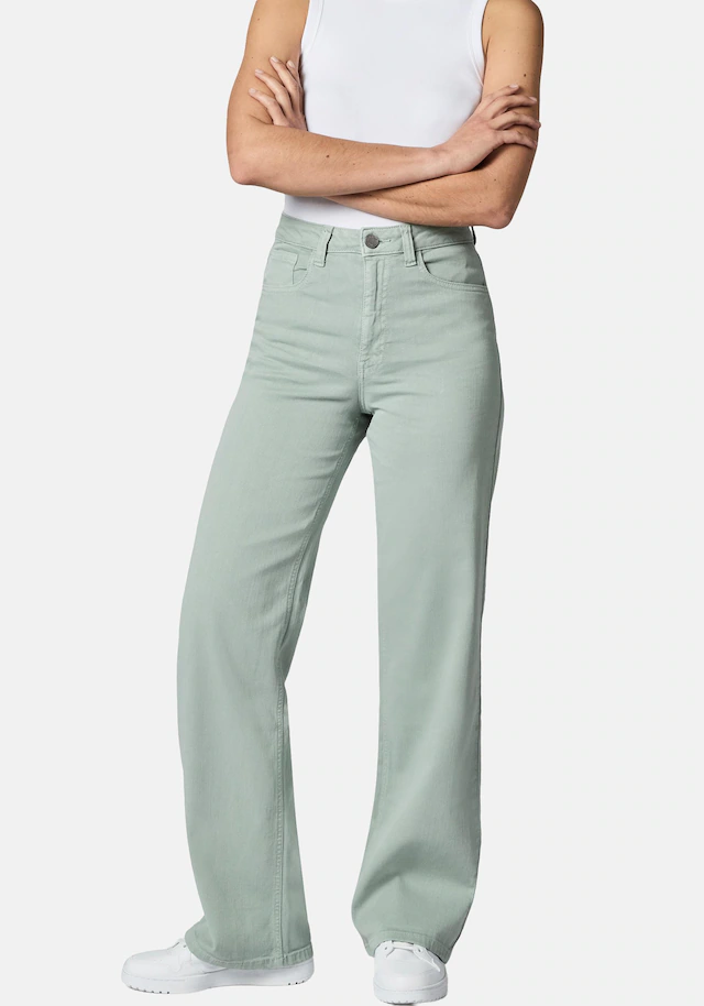 PEAK TIME Chinohose »Cyrele« Lange Wide-Leg-Hose mit Bio-Baumwolle