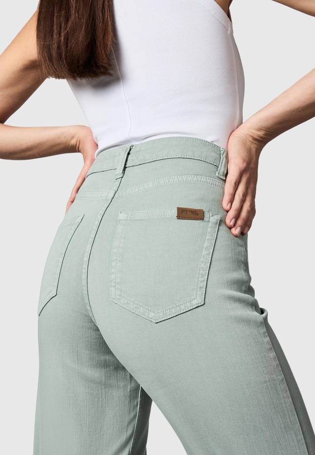 PEAK TIME Chinohose »Cyrele« Lange Wide-Leg-Hose mit Bio-Baumwolle