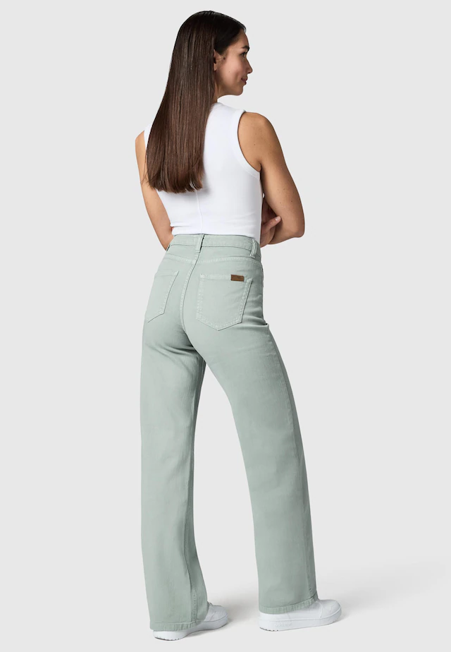 PEAK TIME Chinohose »Cyrele« Lange Wide-Leg-Hose mit Bio-Baumwolle