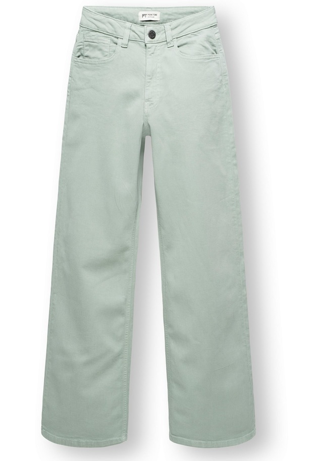 PEAK TIME Chinohose »Cyrele« Lange Wide-Leg-Hose mit Bio-Baumwolle