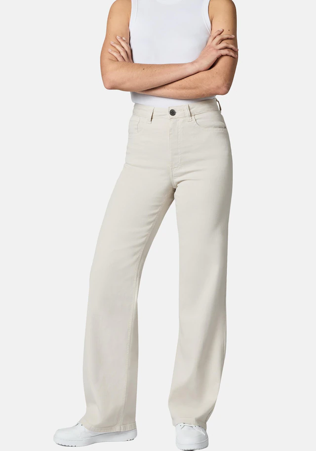 PEAK TIME Chinohose »Cyrele« Lange Wide-Leg-Hose mit Bio-Baumwolle