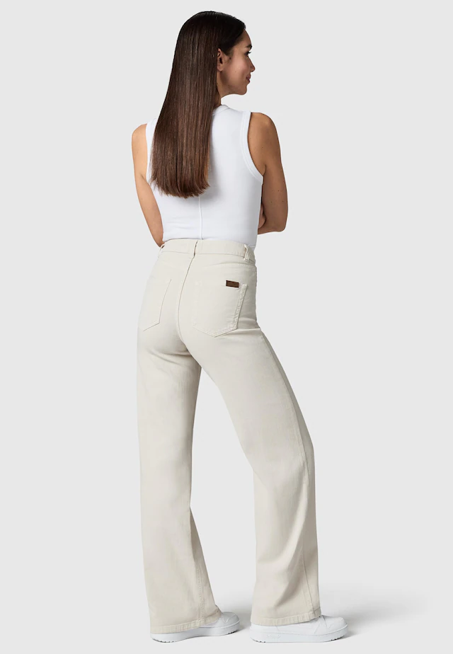 PEAK TIME Chinohose »Cyrele« Lange Wide-Leg-Hose mit Bio-Baumwolle