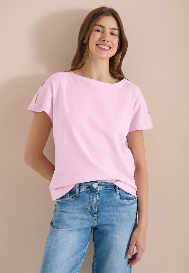 Cecil T-Shirt mit U-Boot-Ausschnitt