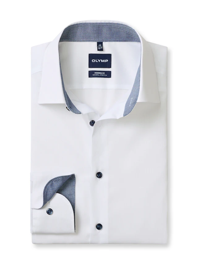 OLYMP Langarmhemd »Luxor« Businesshemd, New-Kentkragen, modern fit