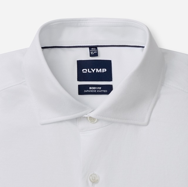 OLYMP Langarmhemd »Smart Business« Businesshemd, Kentkragen, body fit, Jersey