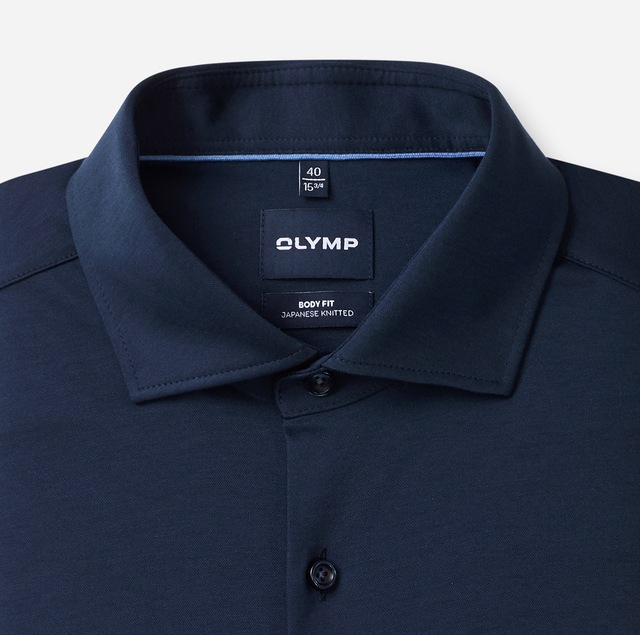 OLYMP Langarmhemd »Smart Business« Businesshemd, Kentkragen, body fit, Jersey