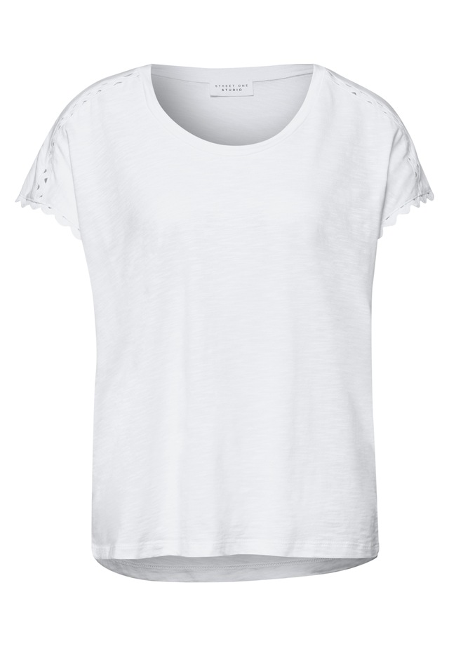 STREET ONE STUDIO Rundhalsshirt Rundhalsausschnitt
