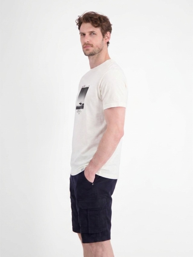 LERROS T-Shirt »Sportliches T-Shirt mit Surfer-Motiv-Print, reine Baumwolle«