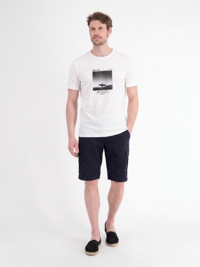 LERROS T-Shirt »Sportliches T-Shirt mit Surfer-Motiv-Print, reine Baumwolle«