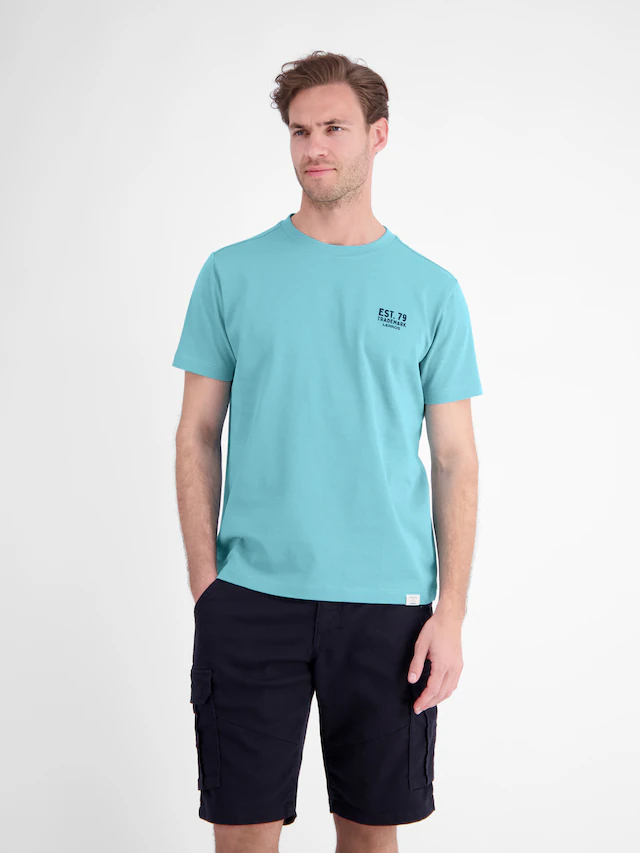 LERROS T-Shirt »Baumwoll-T-Shirt mit bequemem Rundhalsausschnitt und Print«