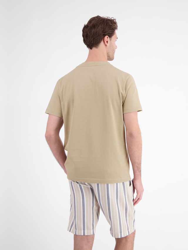 LERROS T-Shirt »Baumwoll-T-Shirt mit bequemem Rundhalsausschnitt und Print«