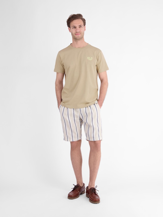 LERROS T-Shirt »Baumwoll-T-Shirt mit bequemem Rundhalsausschnitt und Print«