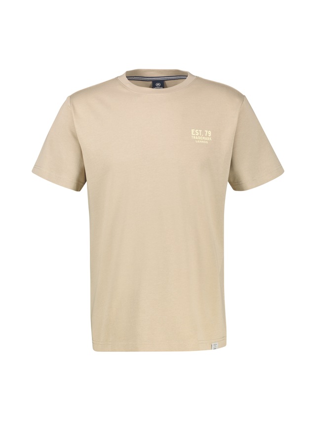 LERROS T-Shirt »Baumwoll-T-Shirt mit bequemem Rundhalsausschnitt und Print«