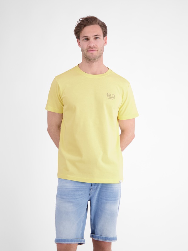LERROS T-Shirt »Baumwoll-T-Shirt mit bequemem Rundhalsausschnitt und Print«