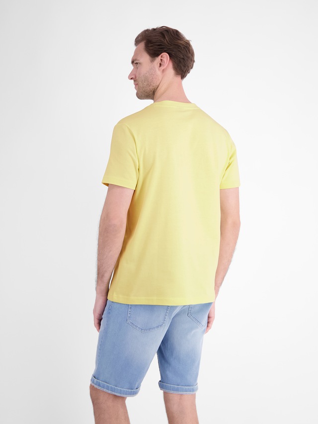LERROS T-Shirt »Baumwoll-T-Shirt mit bequemem Rundhalsausschnitt und Print«