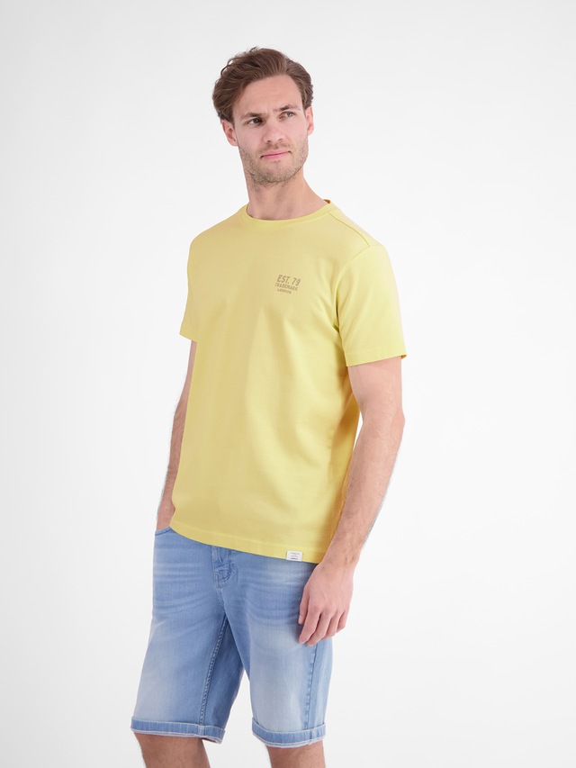 LERROS T-Shirt »Baumwoll-T-Shirt mit bequemem Rundhalsausschnitt und Print«