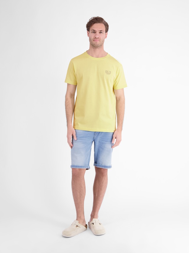 LERROS T-Shirt »Baumwoll-T-Shirt mit bequemem Rundhalsausschnitt und Print«