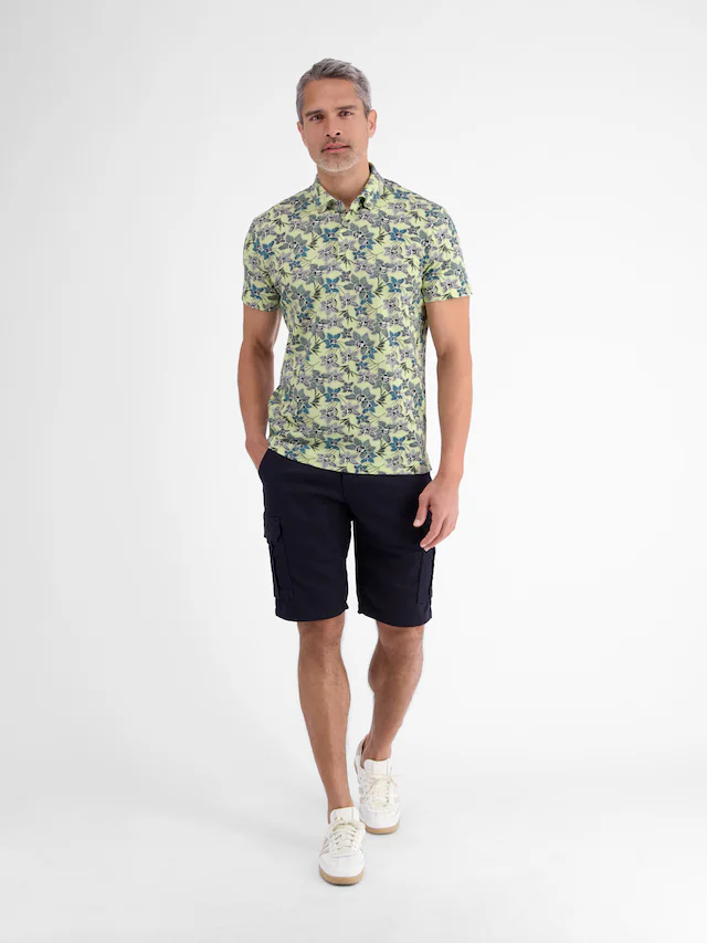 LERROS Poloshirt »Sommerliches Poloshirt mit angesagtem, floralem Printmuster«