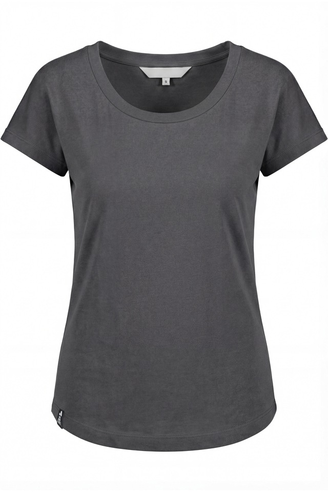 Alife & Kickin Rundhalsshirt leichtes Print Sommer-Top aus Bio-Baumwolle mit weitem U-Ausschnitt