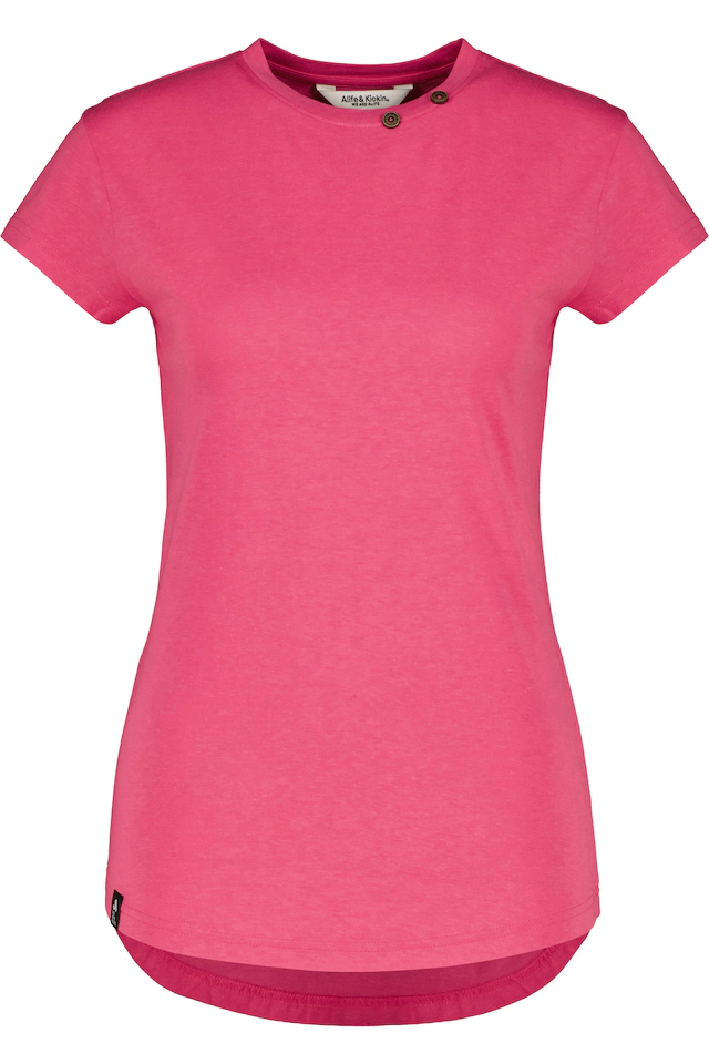 Alife & Kickin Rundhalsshirt leichtes T-Shirt aus Materialmix mit Rundhals und Modal