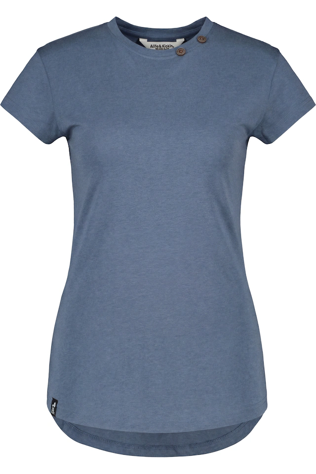 Alife & Kickin Rundhalsshirt leichtes T-Shirt aus Materialmix mit Rundhals und Modal