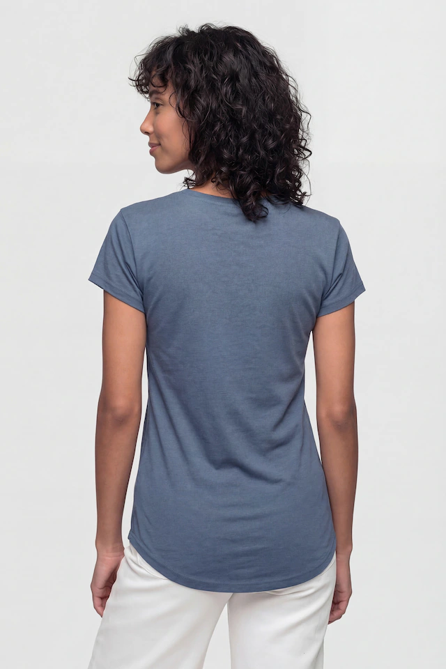 Alife & Kickin Rundhalsshirt leichtes T-Shirt aus Materialmix mit Rundhals und Modal