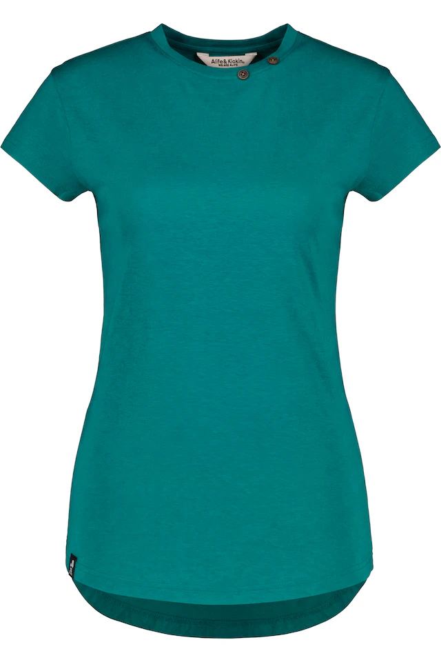 Alife & Kickin Rundhalsshirt leichtes T-Shirt aus Materialmix mit Rundhals und Modal