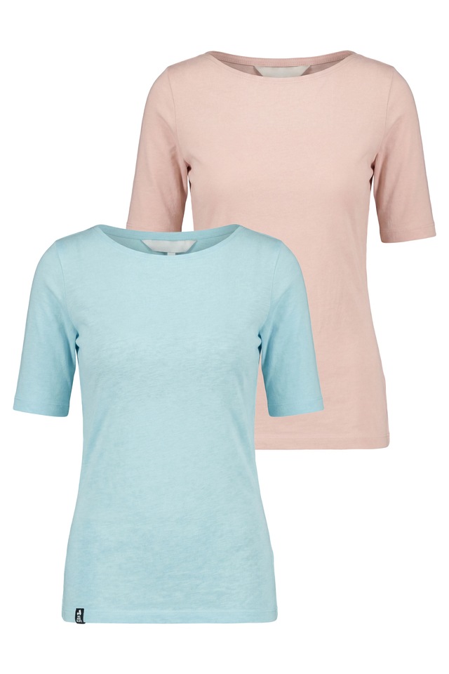 Alife & Kickin Rundhalsshirt leichtes Sommer-Top aus Bio-Baumwolle mit Halbarm