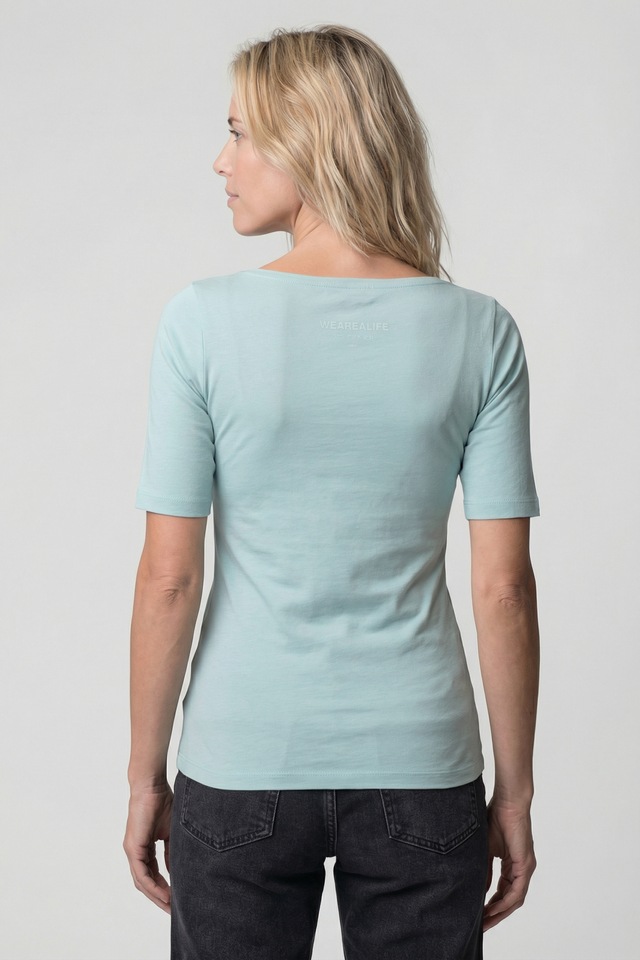 Alife & Kickin Rundhalsshirt leichtes Sommer-Top aus Bio-Baumwolle mit Halbarm