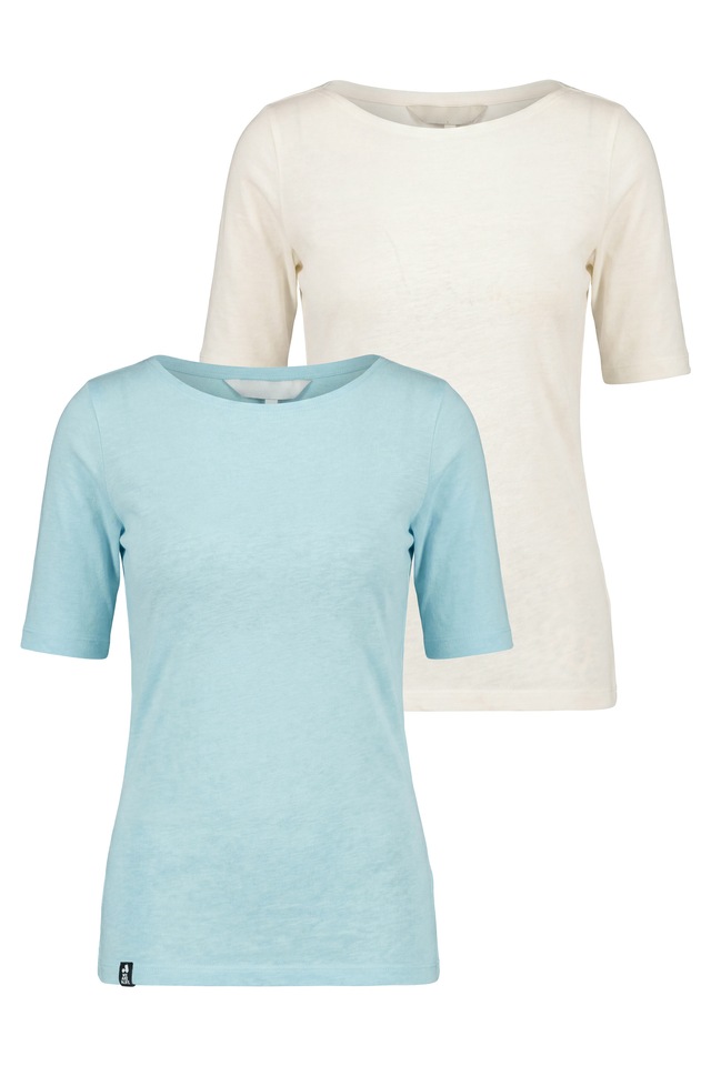 Alife & Kickin Rundhalsshirt leichtes Sommer-Top aus Bio-Baumwolle mit Halbarm