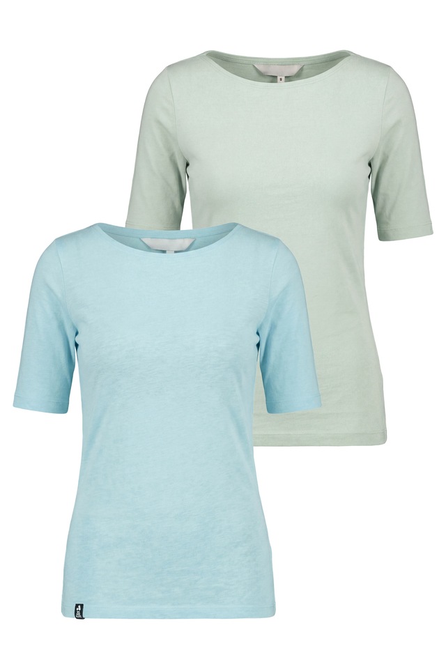 Alife & Kickin Rundhalsshirt leichtes Sommer-Top aus Bio-Baumwolle mit Halbarm