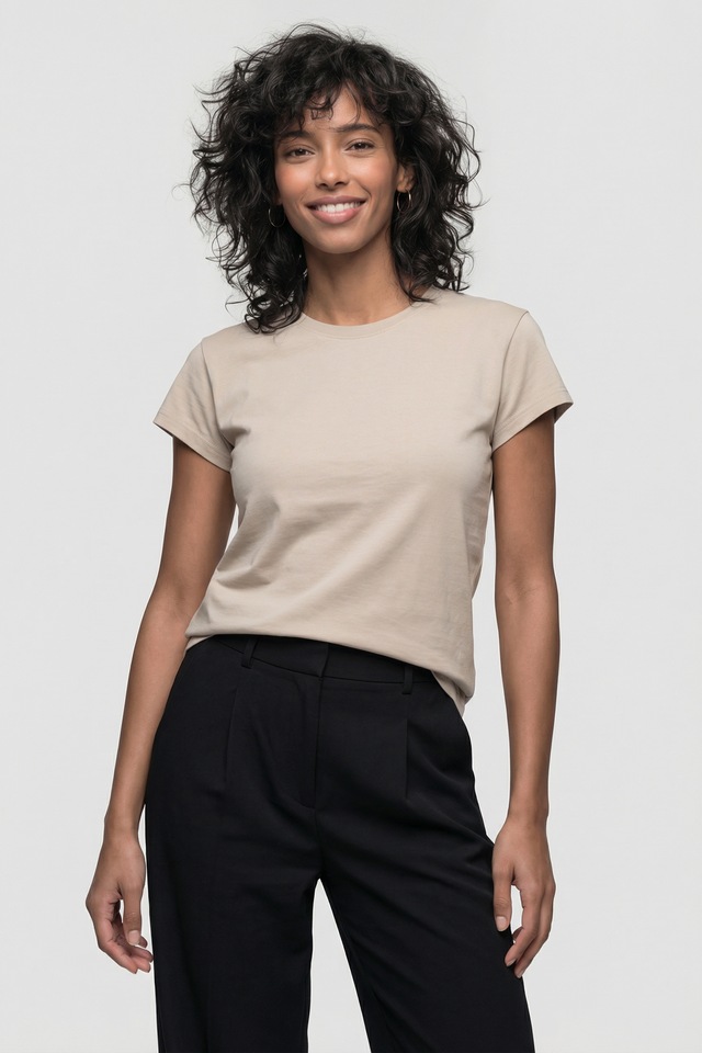 Alife & Kickin Rundhalsshirt leichtes T-Shirt mit Rundhals aus weichem Materialmix