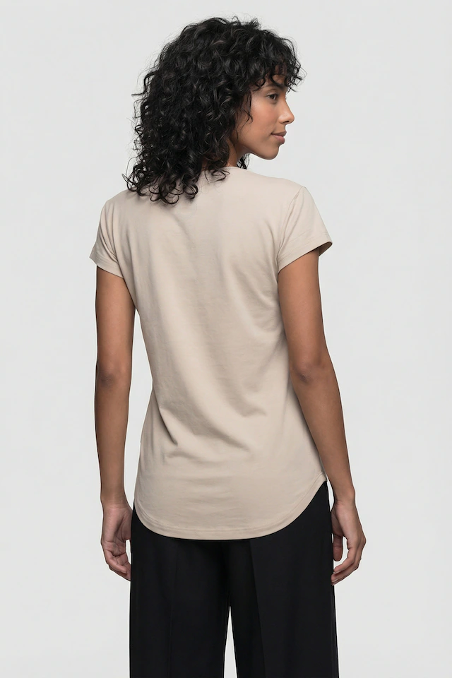 Alife & Kickin Rundhalsshirt leichtes T-Shirt mit Rundhals aus weichem Materialmix