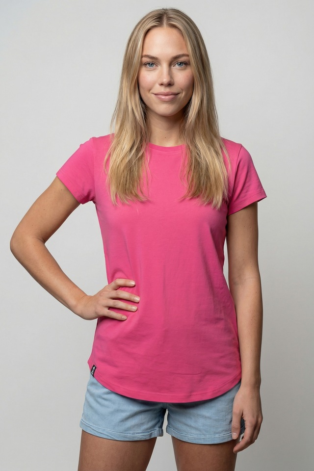 Alife & Kickin Rundhalsshirt leichtes T-Shirt mit Rundhals aus weichem Materialmix