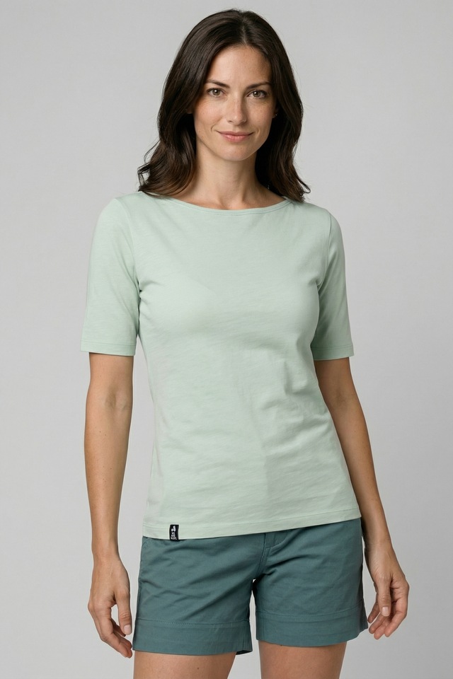 Alife & Kickin Rundhalsshirt leichtes Sommer-Top aus Bio-Baumwolle mit Halbarm