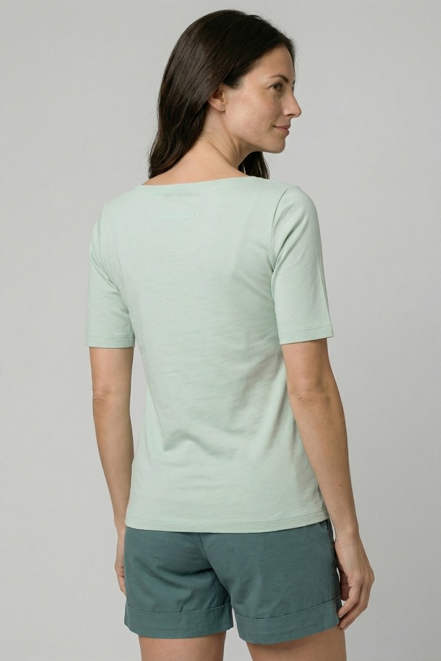 Alife & Kickin Rundhalsshirt leichtes Sommer-Top aus Bio-Baumwolle mit Halbarm