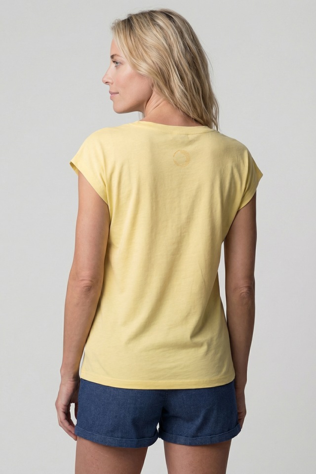 Alife & Kickin Rundhalsshirt leichtes Sommer-Top mit Print aus Bio-Baumwolle mit Rundhals
