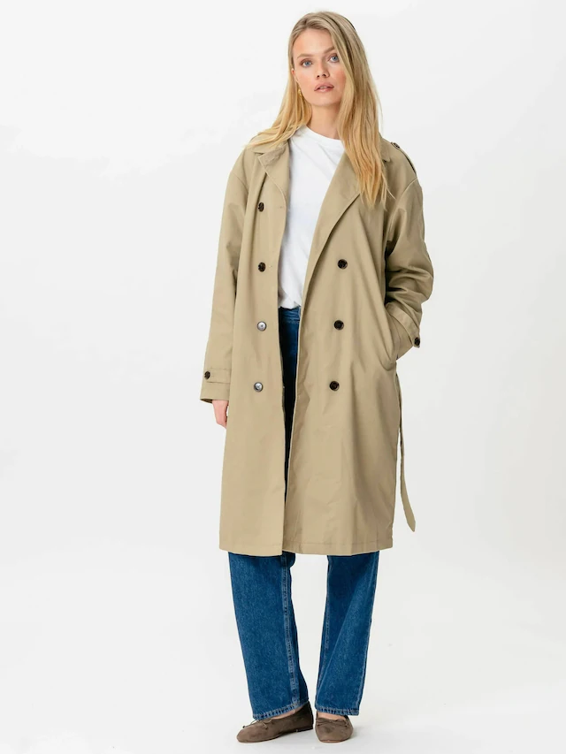 TeeShoppen Kurzmantel »TEESHOPPEN Coat Linea Trenchcoat«