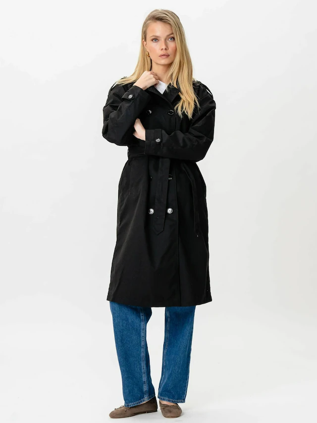 TeeShoppen Kurzmantel »TEESHOPPEN Coat Linea Trenchcoat«