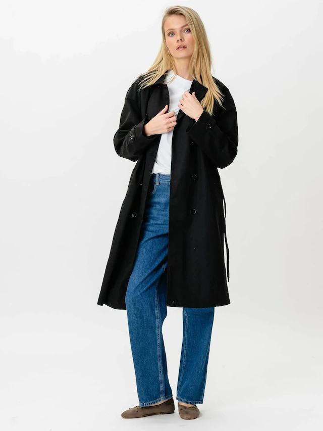 TeeShoppen Kurzmantel »TEESHOPPEN Coat Linea Trenchcoat«