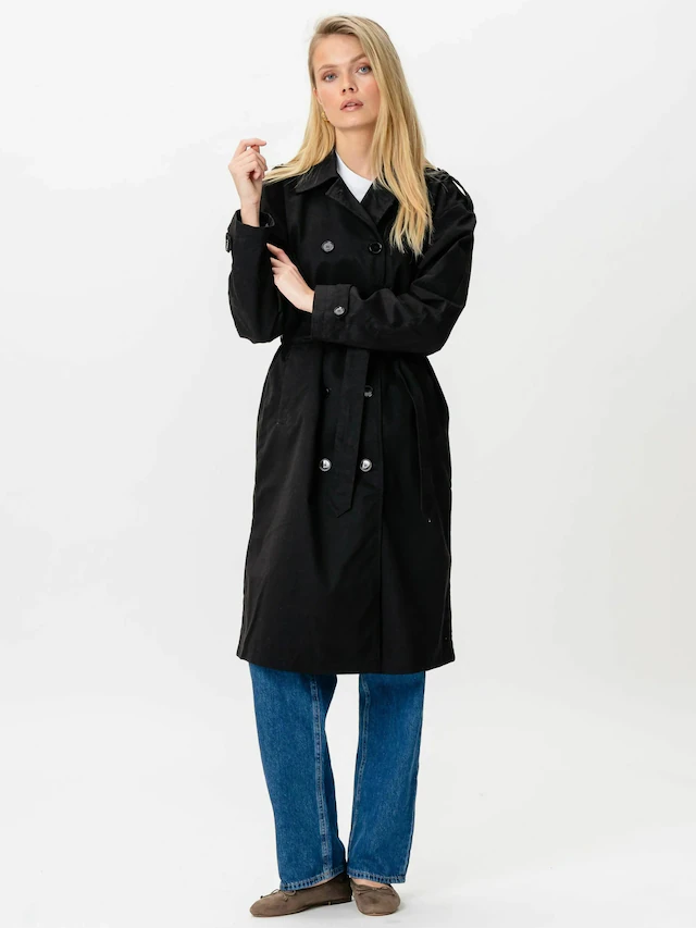 TeeShoppen Kurzmantel »TEESHOPPEN Coat Linea Trenchcoat«