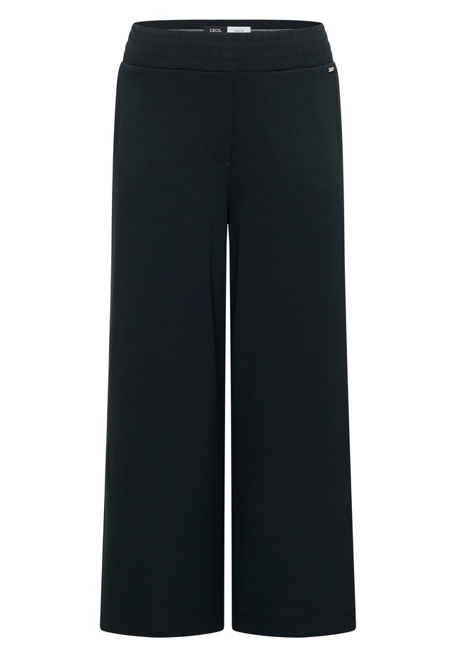 Cecil Jerseyhose »Style Neele« mit elastischem Schlupfbund, High-Waist, Wide Leg