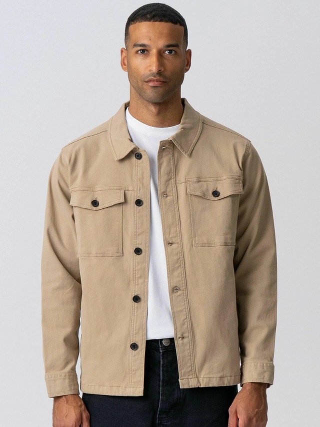 TeeShoppen Langarmhemd »TEESHOPPEN Shirt Twill Overshirt«