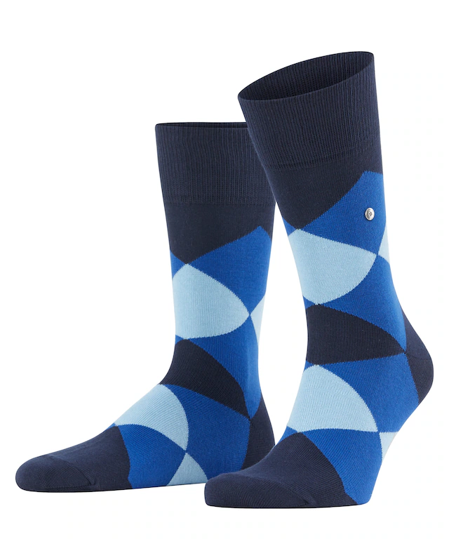 Burlington Socken »Clyde« Einheitsgröße 40-46, modernes Argyle-Muster, Burlington-Clip