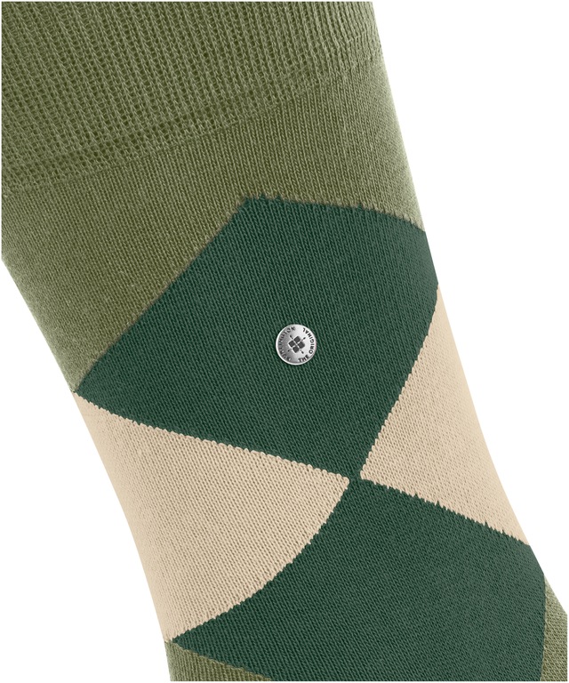Burlington Socken »Clyde« Einheitsgröße 40-46, modernes Argyle-Muster, Burlington-Clip